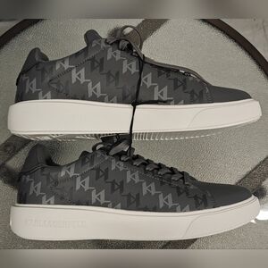 Karl Lagerfeld Gray Monogram Sneakers